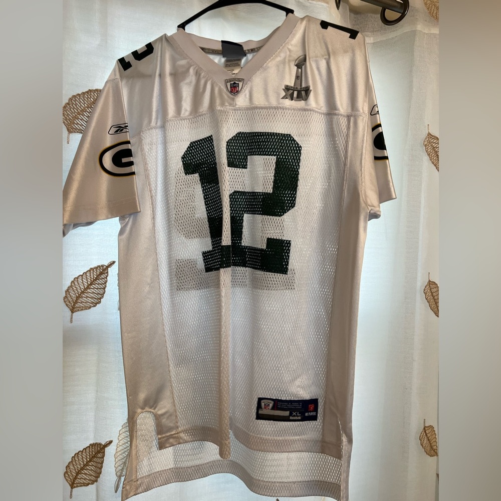 Green Bay Packers #12 Aaron Rodgers Reebok Away Game Jersey